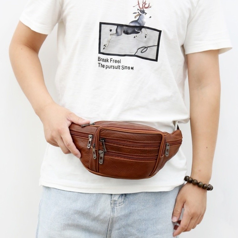 Luxury Multi-Pocket Leather Fa - Luxury Bags Leather 评论和价格