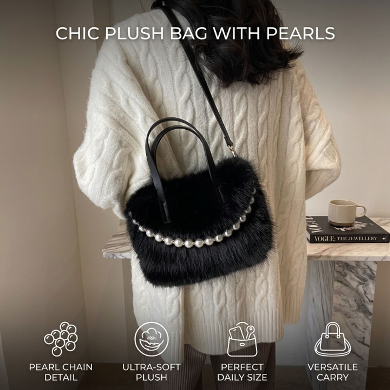 Luxury Plush Faux Fur Mini Squ - Luxury Bags Cute 评论和价格